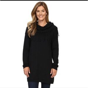 Tasha Polizzi Thoroughbred Fringe Tunic Sweater Size Small